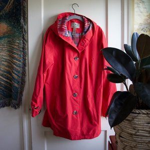 L.L Bean Classic Red Rainjacket